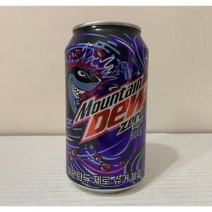 Mountain Dew Blue Zero Sugar Korea Exclusive Full Sealed Can 12oz IN HAND 2025